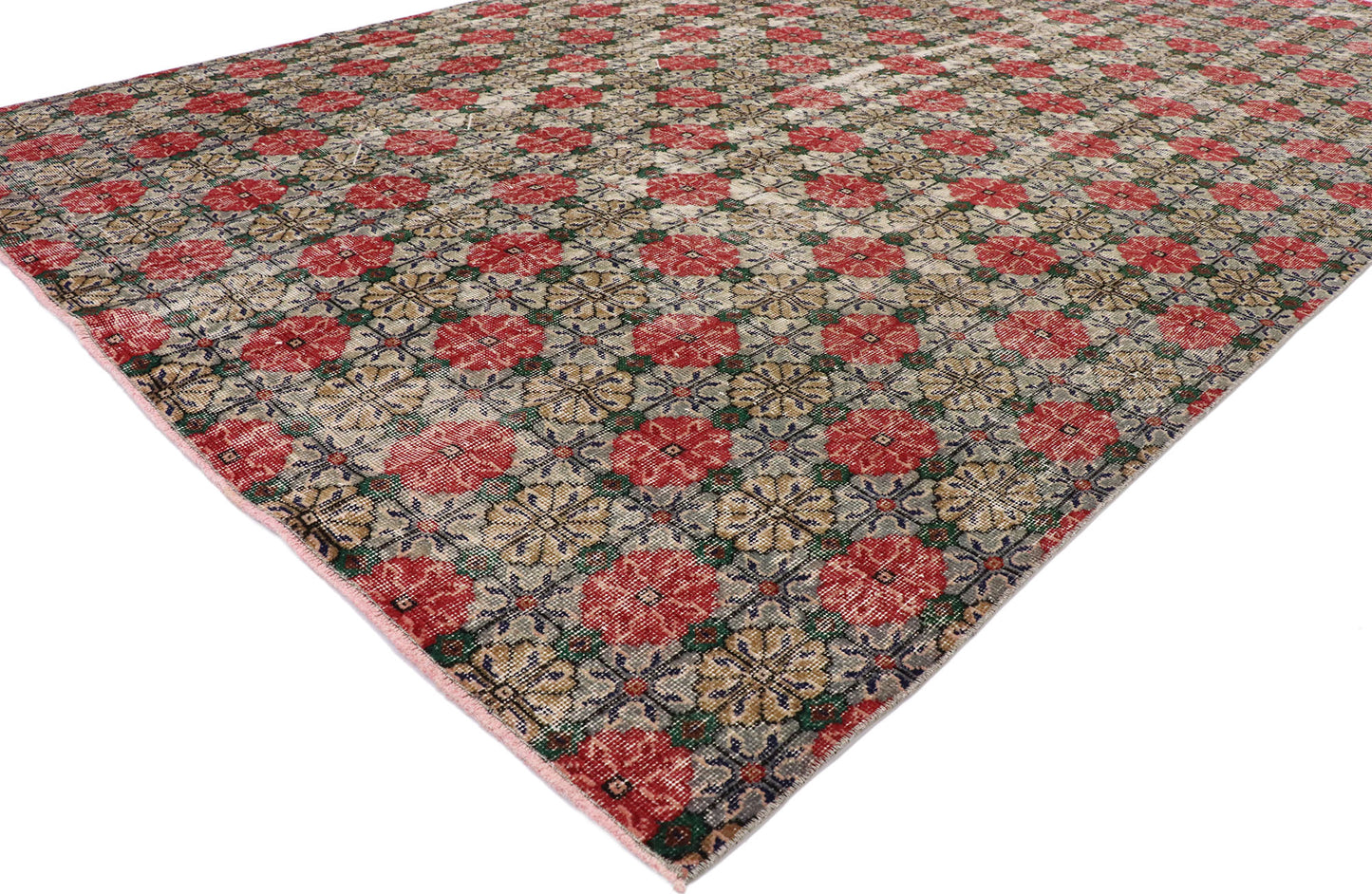 7 x 11 Vintage Turkish Sivas Rug 53365