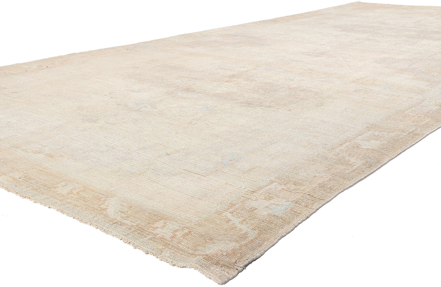 7 x 15 Vintage Turkish Oushak Rug 53712