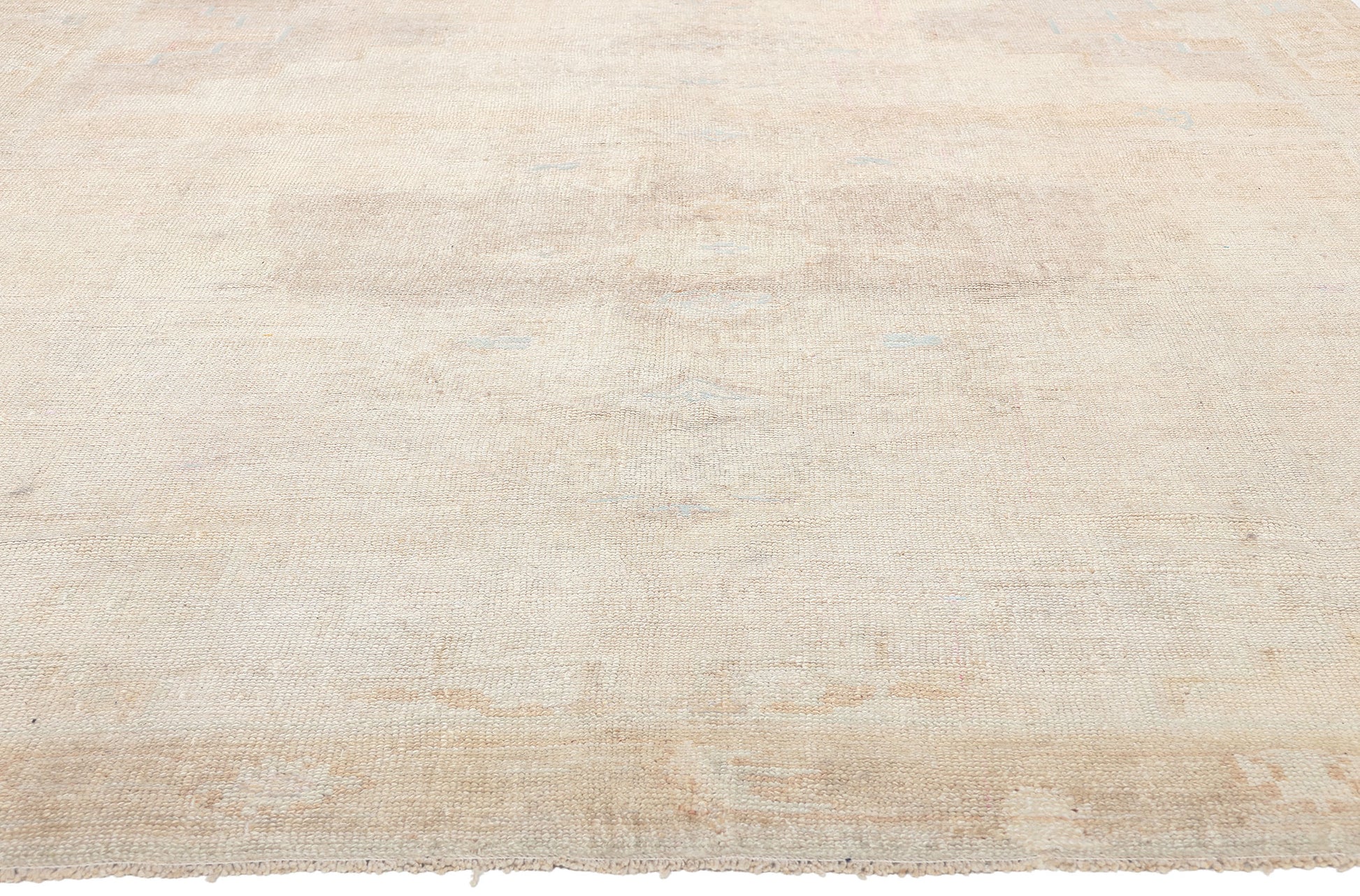 7 x 15 Vintage Turkish Oushak Rug 53712