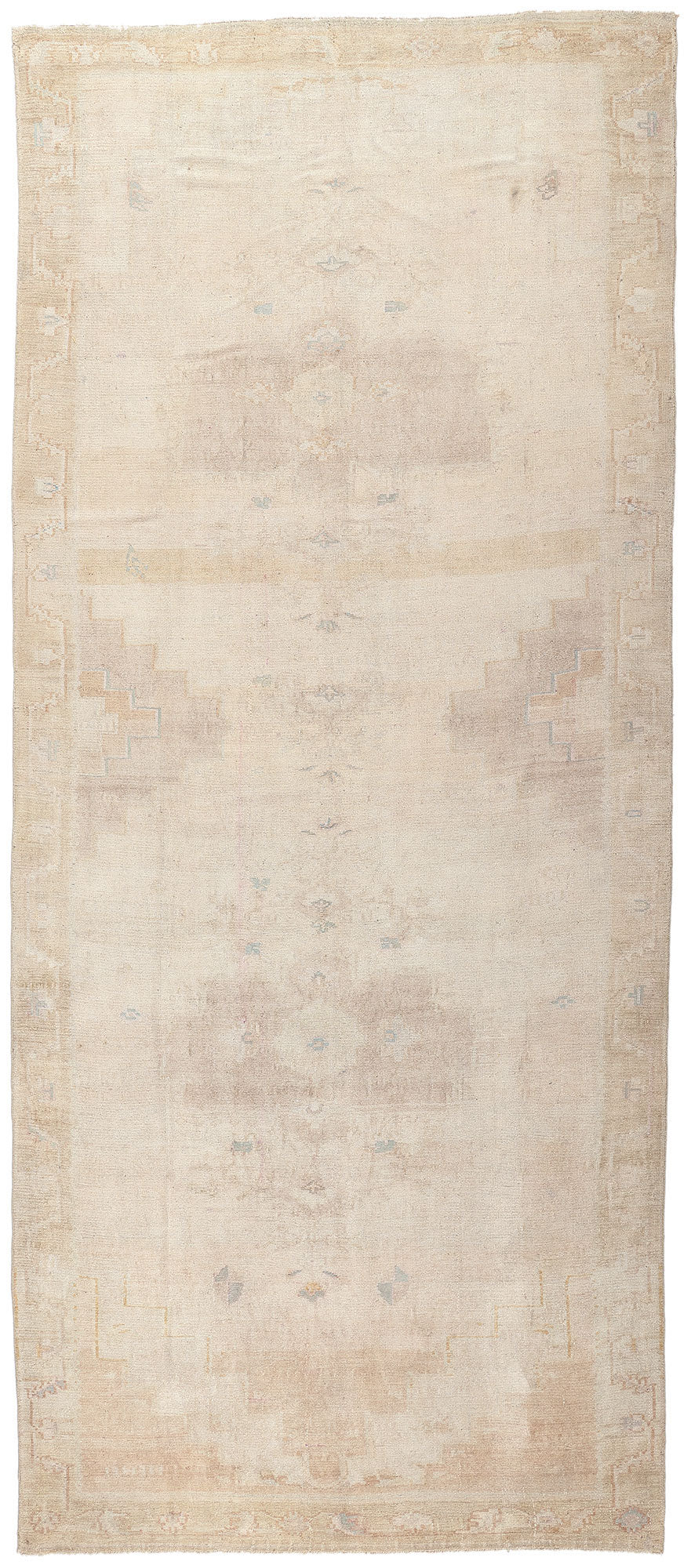 7 x 15 Vintage Turkish Oushak Rug 53712