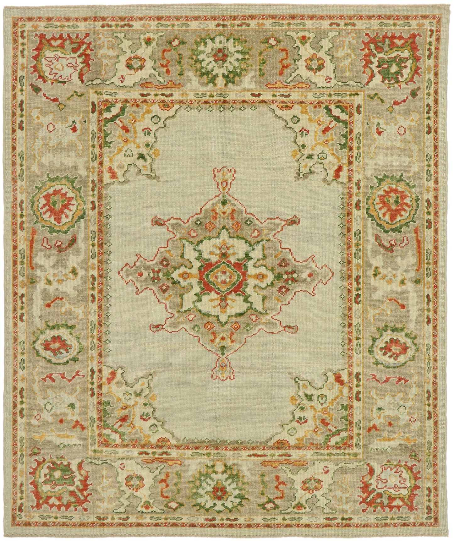 7 x 8 Turkish Oushak Rug 53159