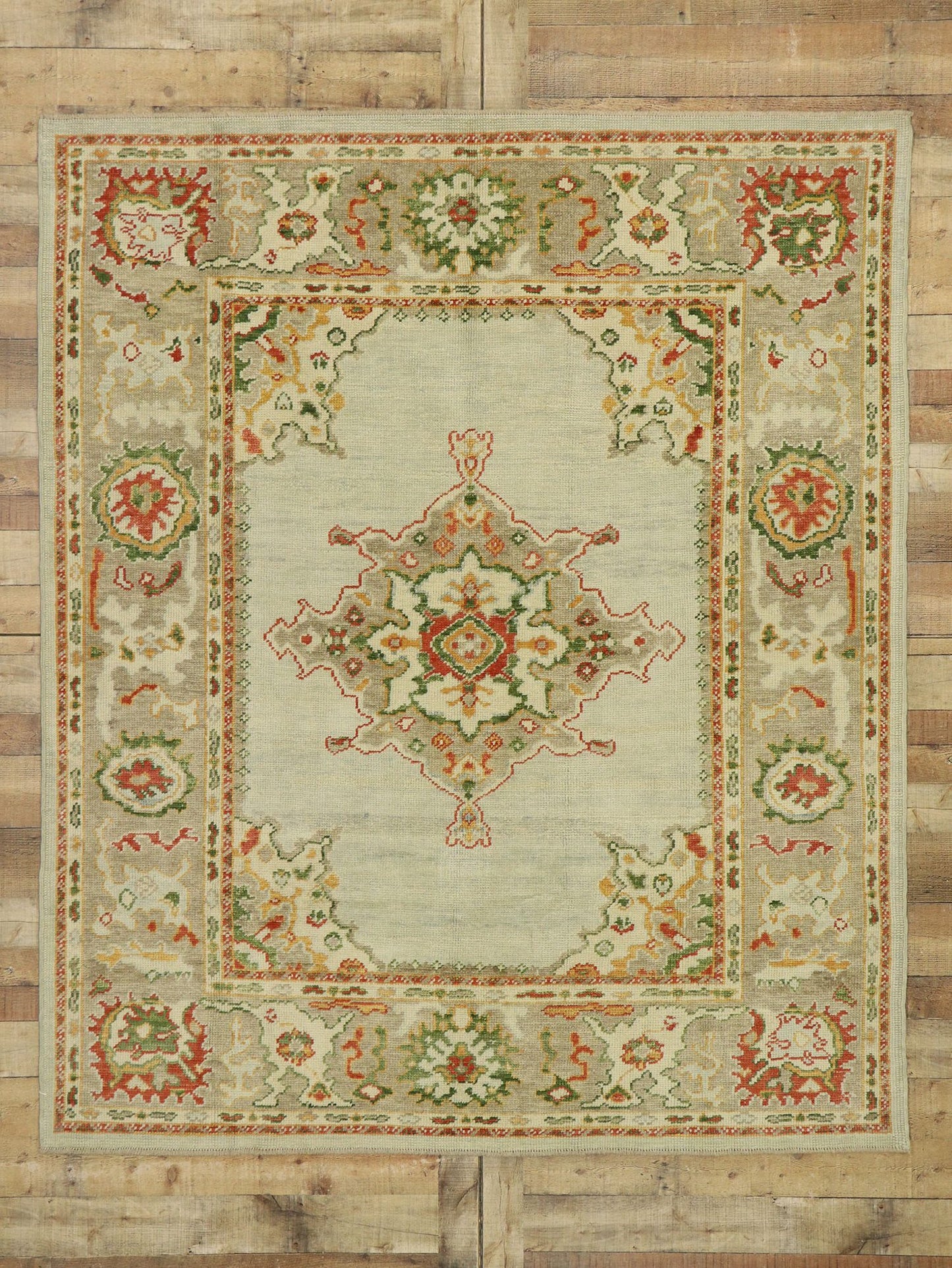 7 x 8 Turkish Oushak Rug 53159