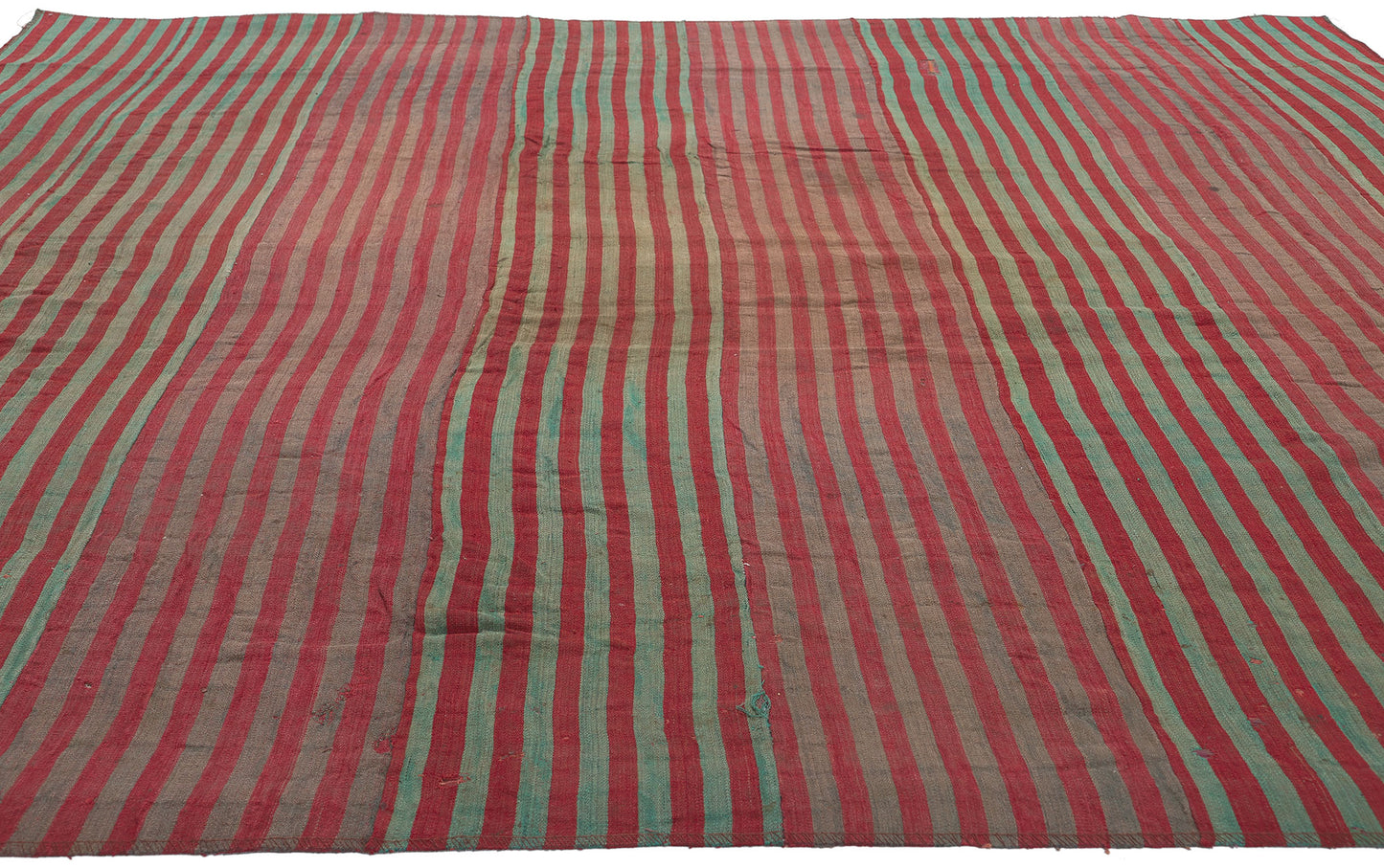 7 x 8 Vintage Turkish Striped Kilim Rug 60654
