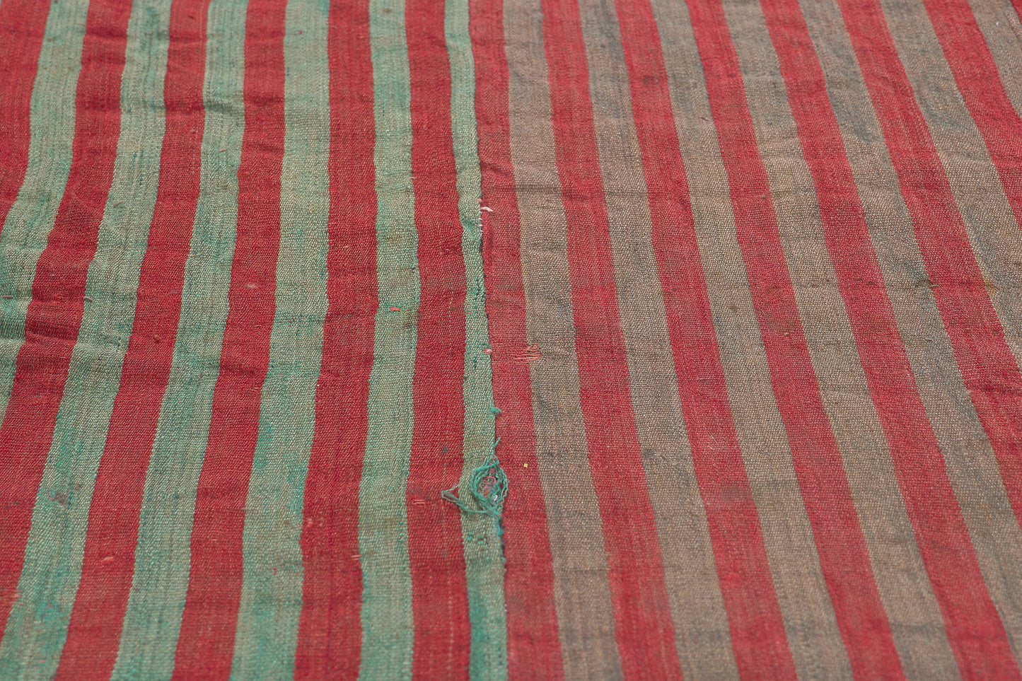 7 x 8 Vintage Turkish Striped Kilim Rug 60654