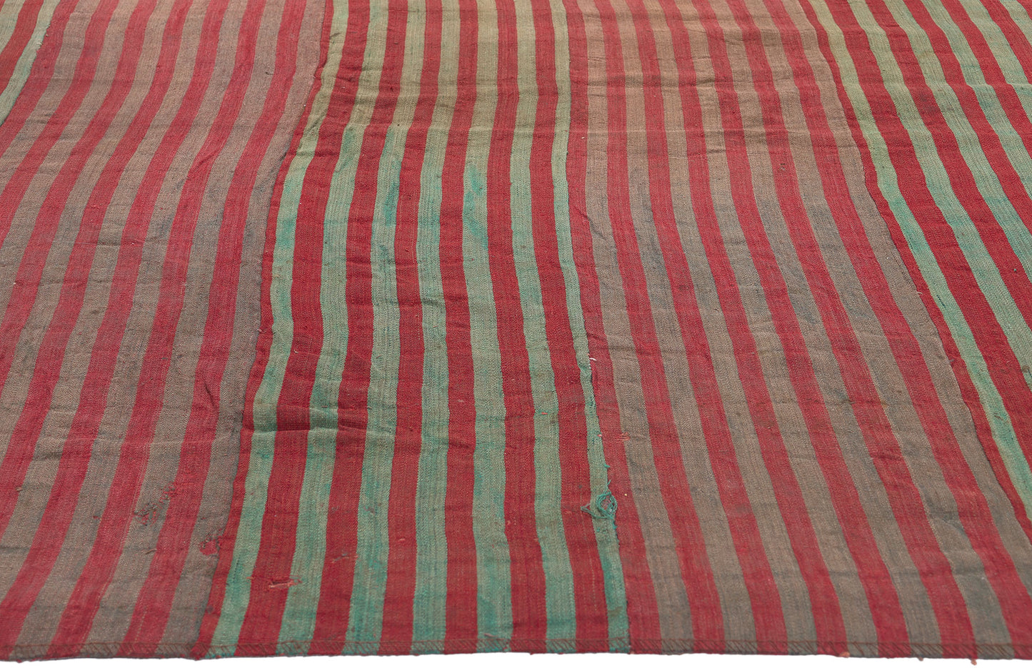 7 x 8 Vintage Turkish Striped Kilim Rug 60654