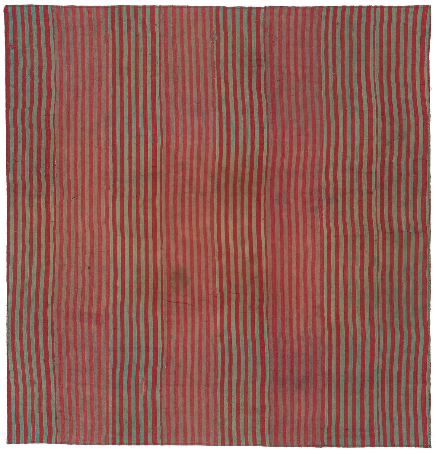 7 x 8 Vintage Turkish Striped Kilim Rug 60654