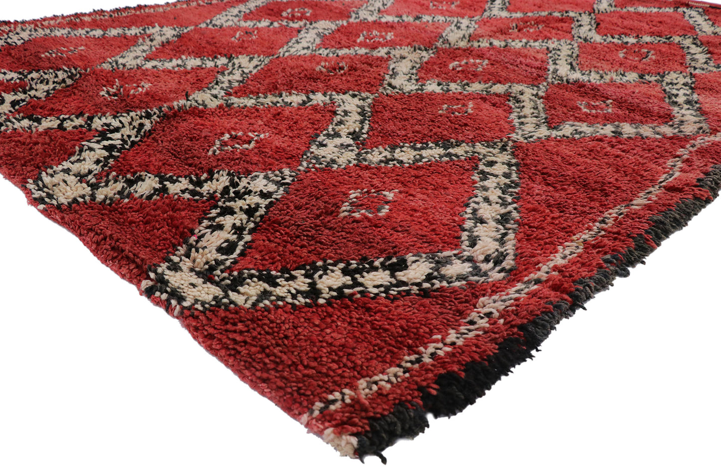7 x 9 Vintage Moroccan Beni Ourain Rug 21262