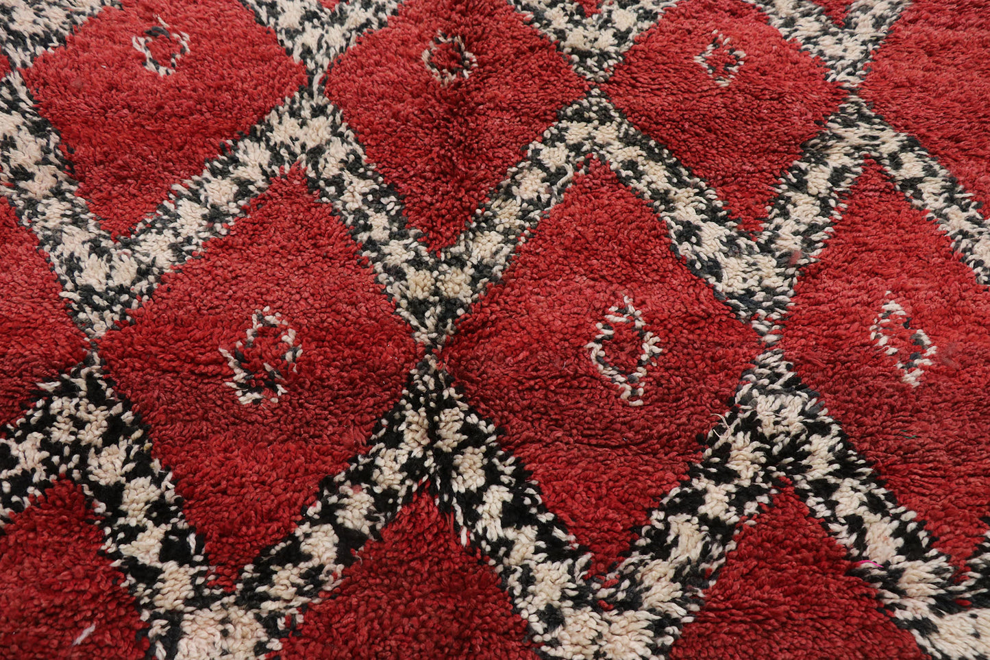 7 x 9 Vintage Moroccan Beni Ourain Rug 21262