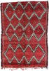 7 x 9 Vintage Moroccan Beni Ourain Rug 21262