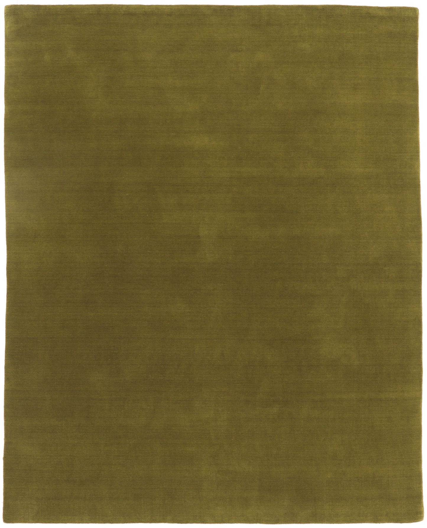 8 x 10 Solid Olive Green Modern Rug 30925