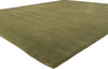 8 x 10 Solid Olive Green Modern Rug 30926