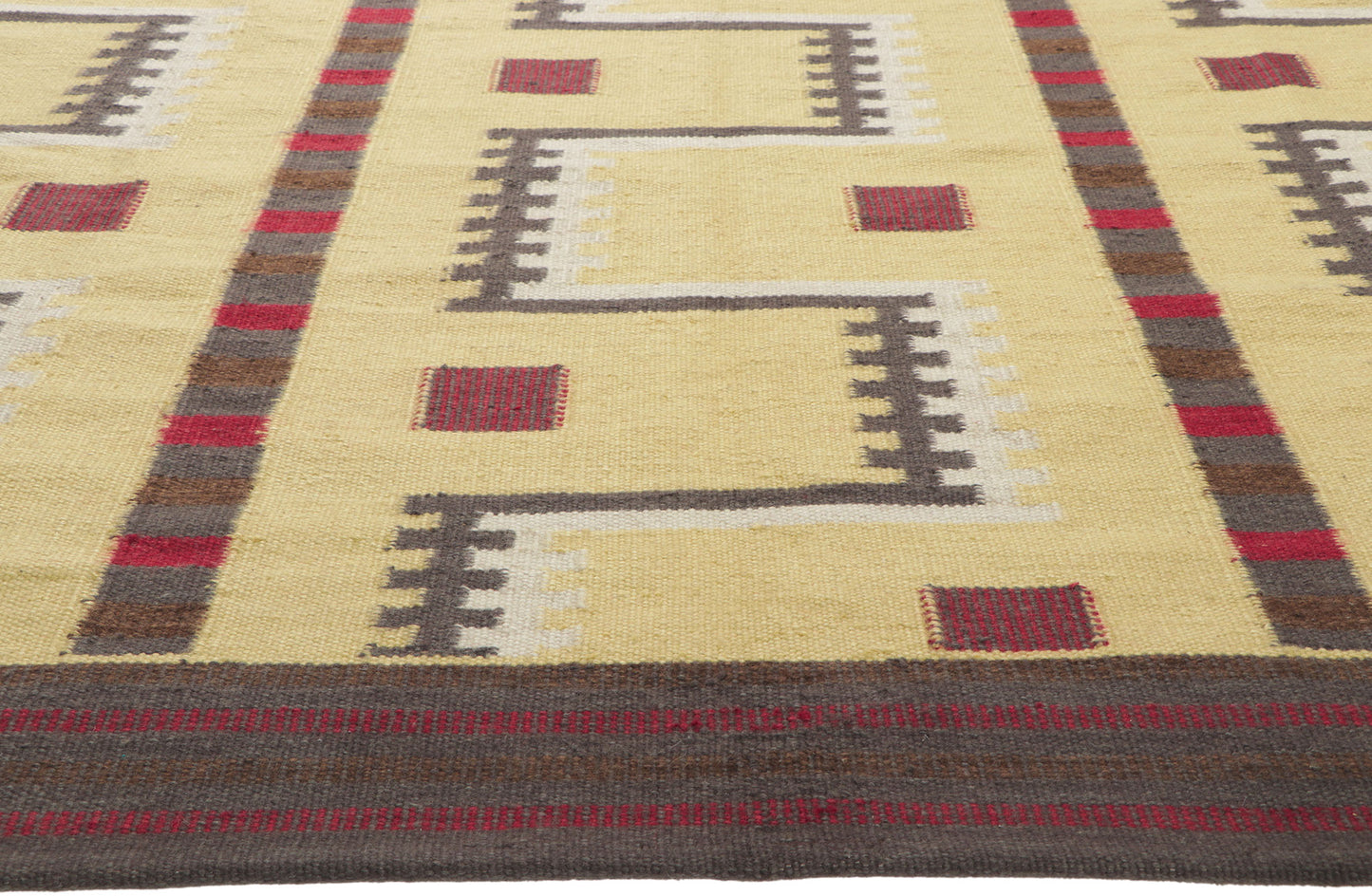 8 x 10 Scandinavian Modern Swedish Inspired Kilim Rug 30960