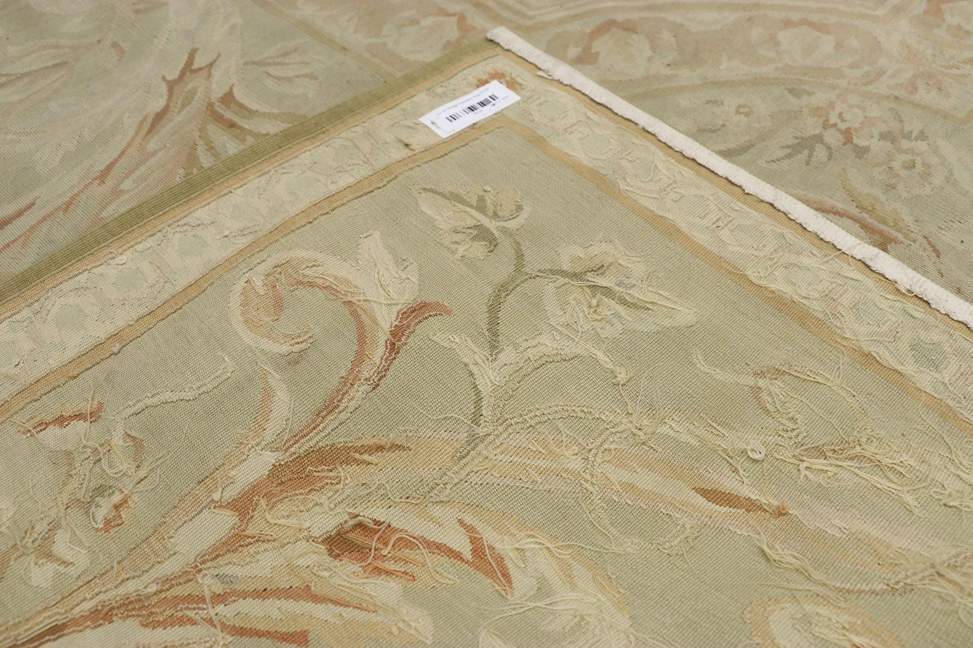 8 x 10 Vintage Aubusson Style Rug 76744