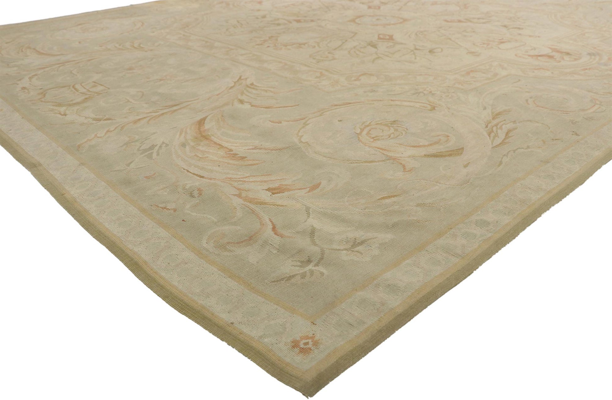 8 x 10 Vintage Aubusson Style Rug 76744