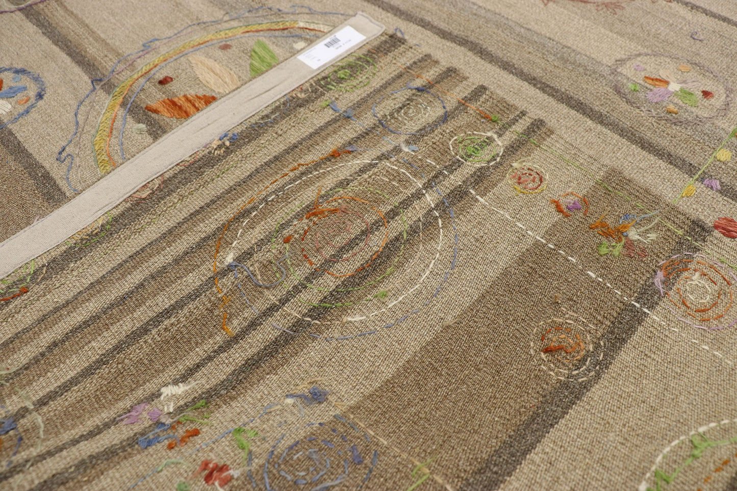 9 x 12 Vintage Uzbek Afghan Kilim Rug 80102