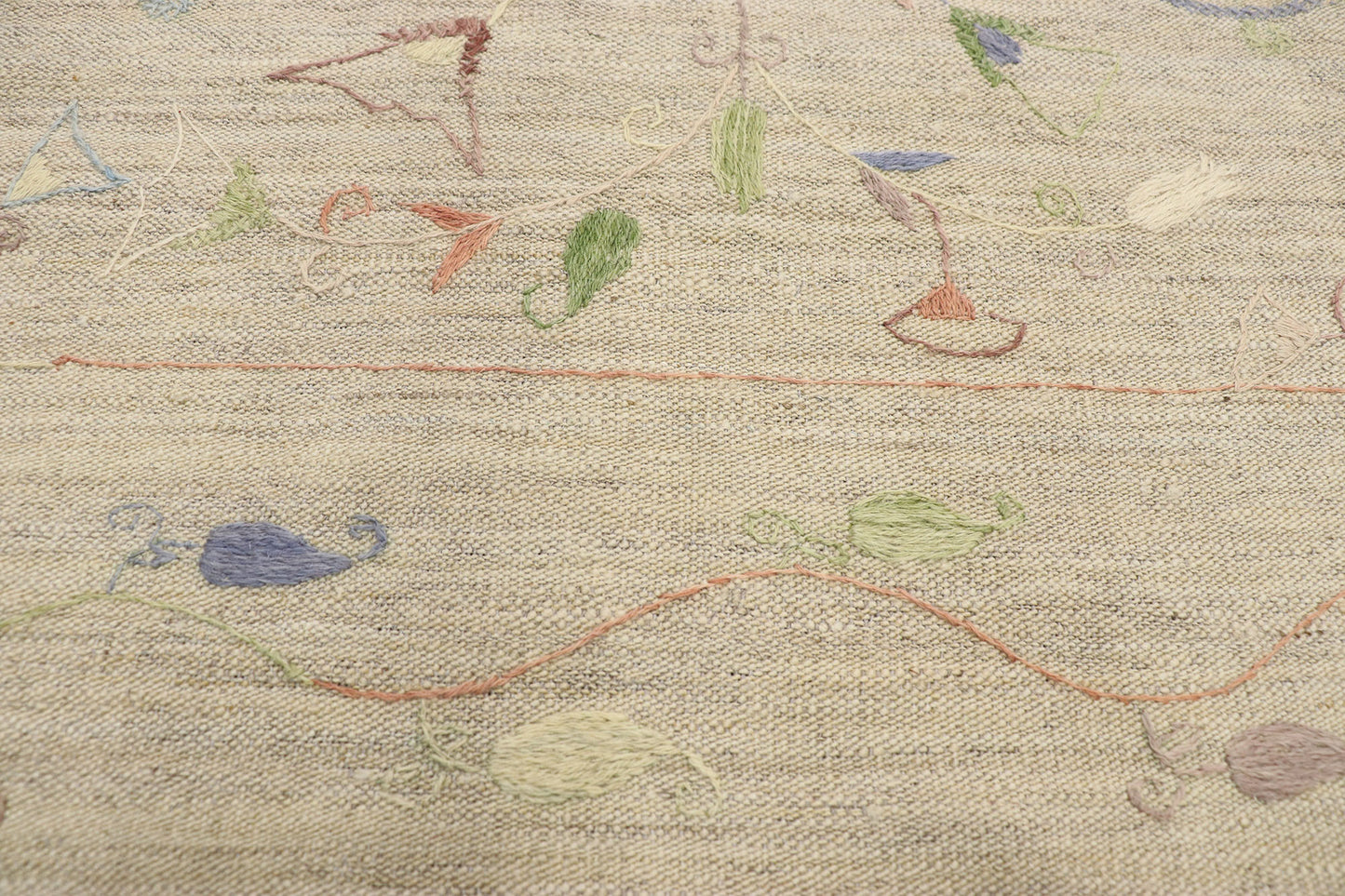 7 x 9 Vintage Uzbek Afghan Kilim Rug 80112