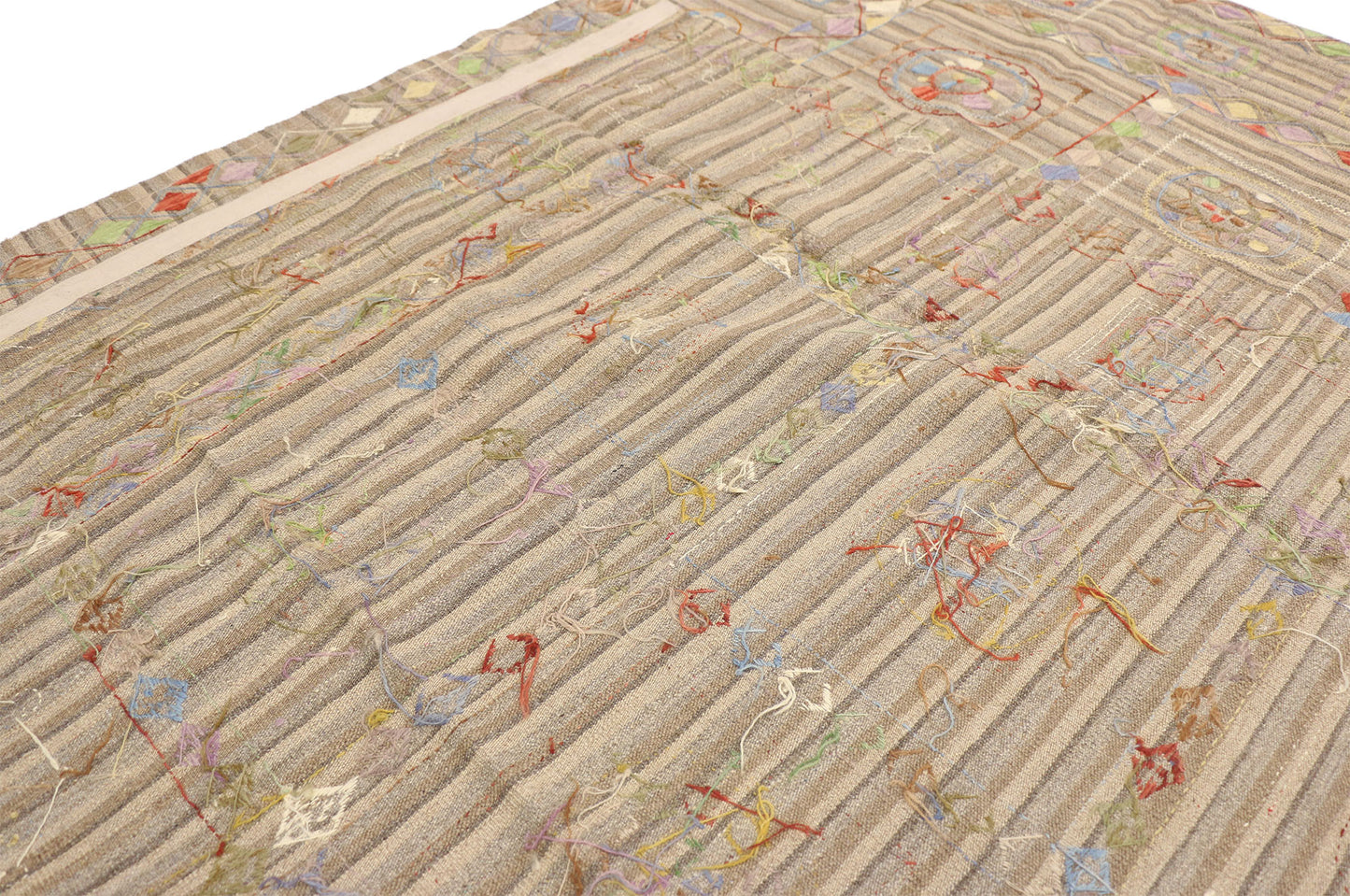 8 x 10 Vintage Afghan Uzbek Kilim Rug 80114