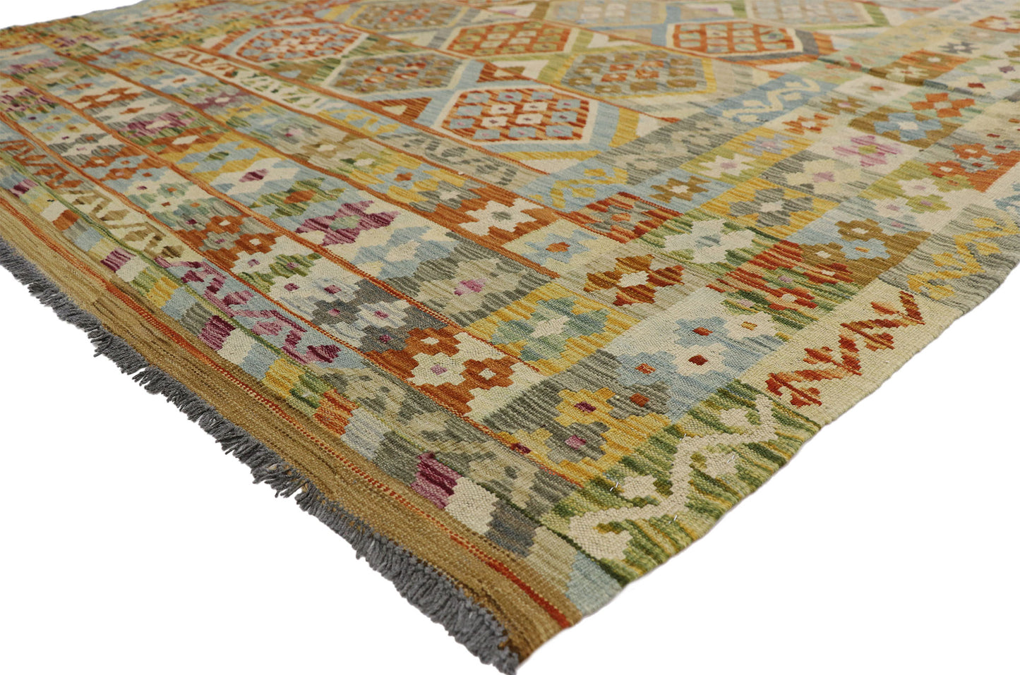 7 x 10 Vintage Kilim Rug 80115