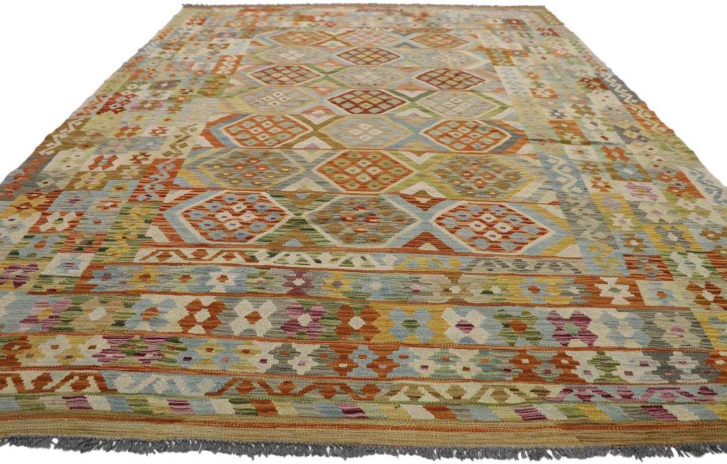 7 x 10 Vintage Kilim Rug 80115