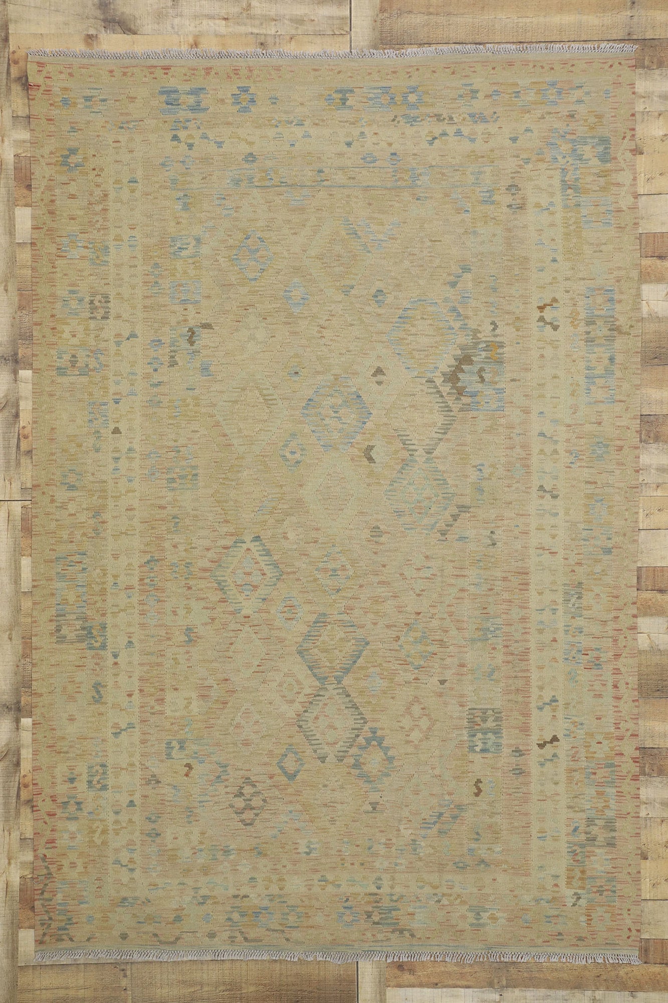 7 x 10 Vintage Afghan Kilim Rug 80123