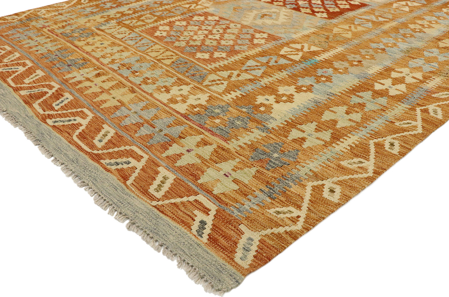 6 x 8 Vintage Afghan Kilim Rug 80128