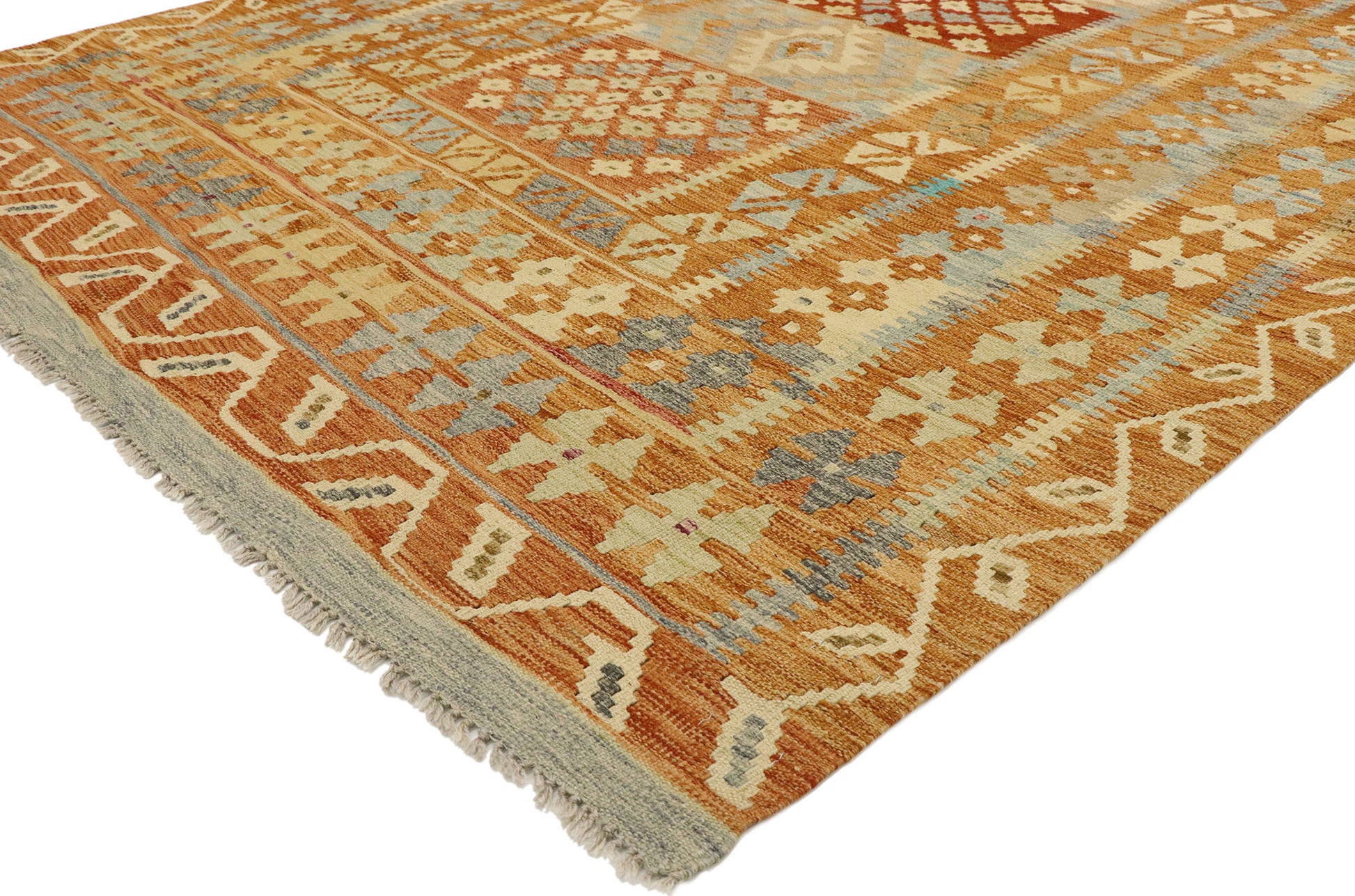 6 x 8 Vintage Afghan Kilim Rug 80128