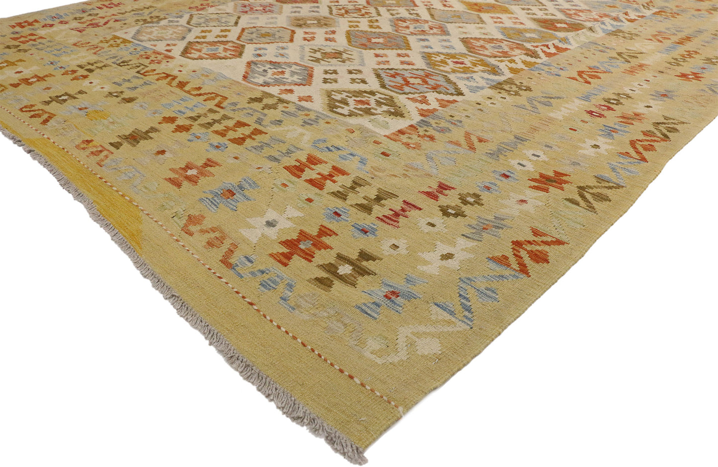 8 x 9 Vintage Afghan Kilim Rug 80130
