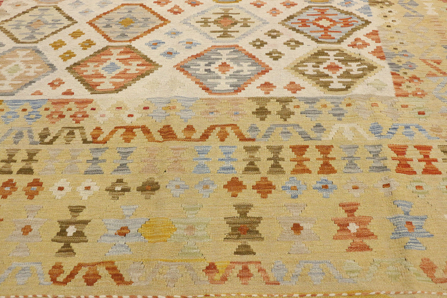 8 x 9 Vintage Afghan Kilim Rug 80130