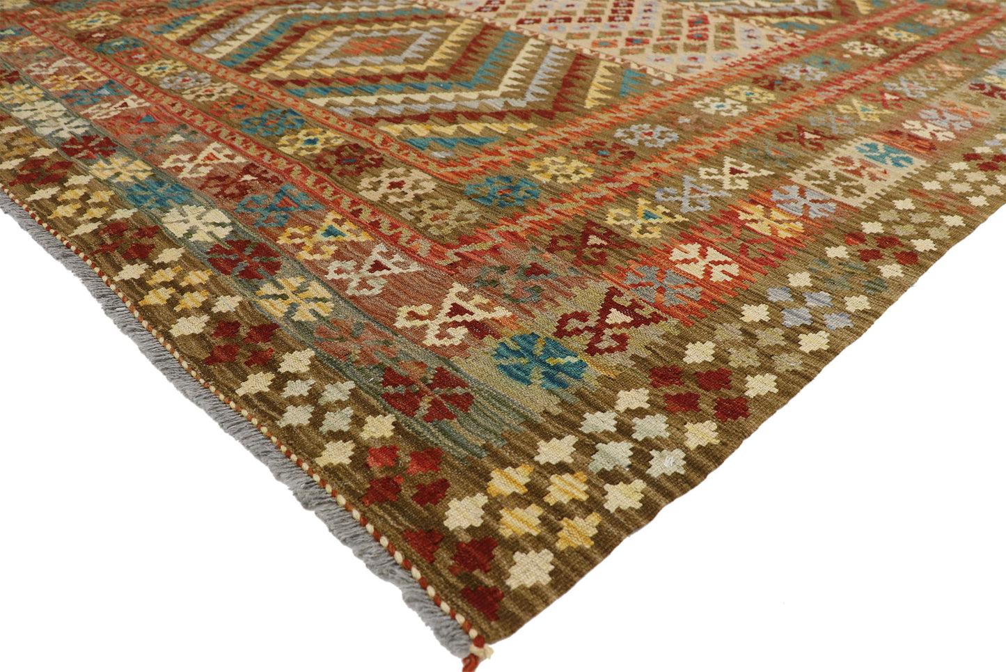 6 x 8 Vintage Afghan Kilim Rug 80151