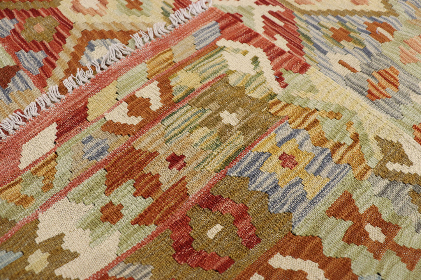 6 x 8 Vintage Afghan Kilim Rug 80157