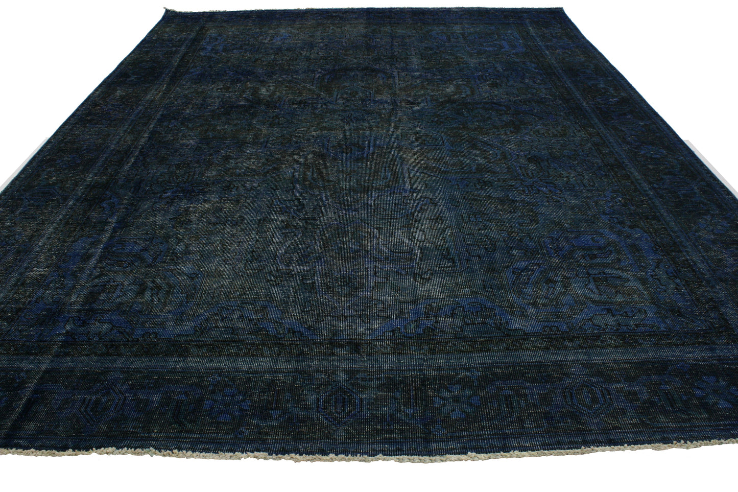 9 x 12 Vintage Overdyed Rug 80237