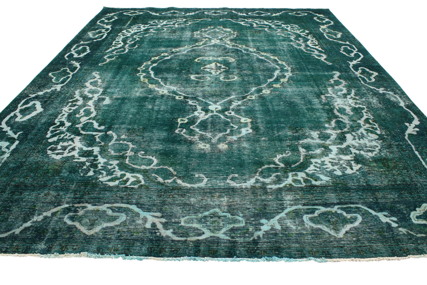 9 x 12 Vintage Overdyed Rug 80241