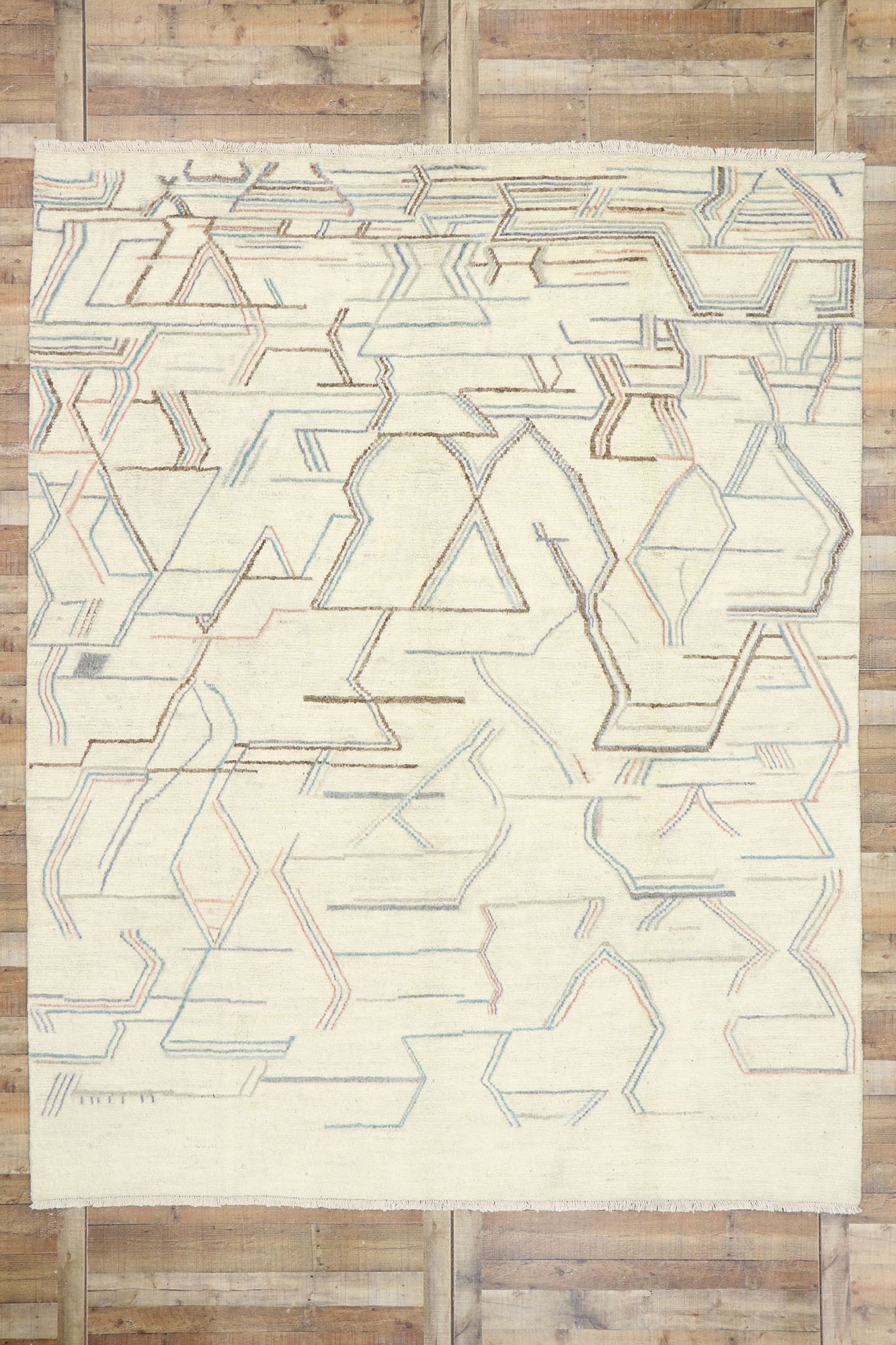 9 x 11 Contemporary Moroccan Rug 80287