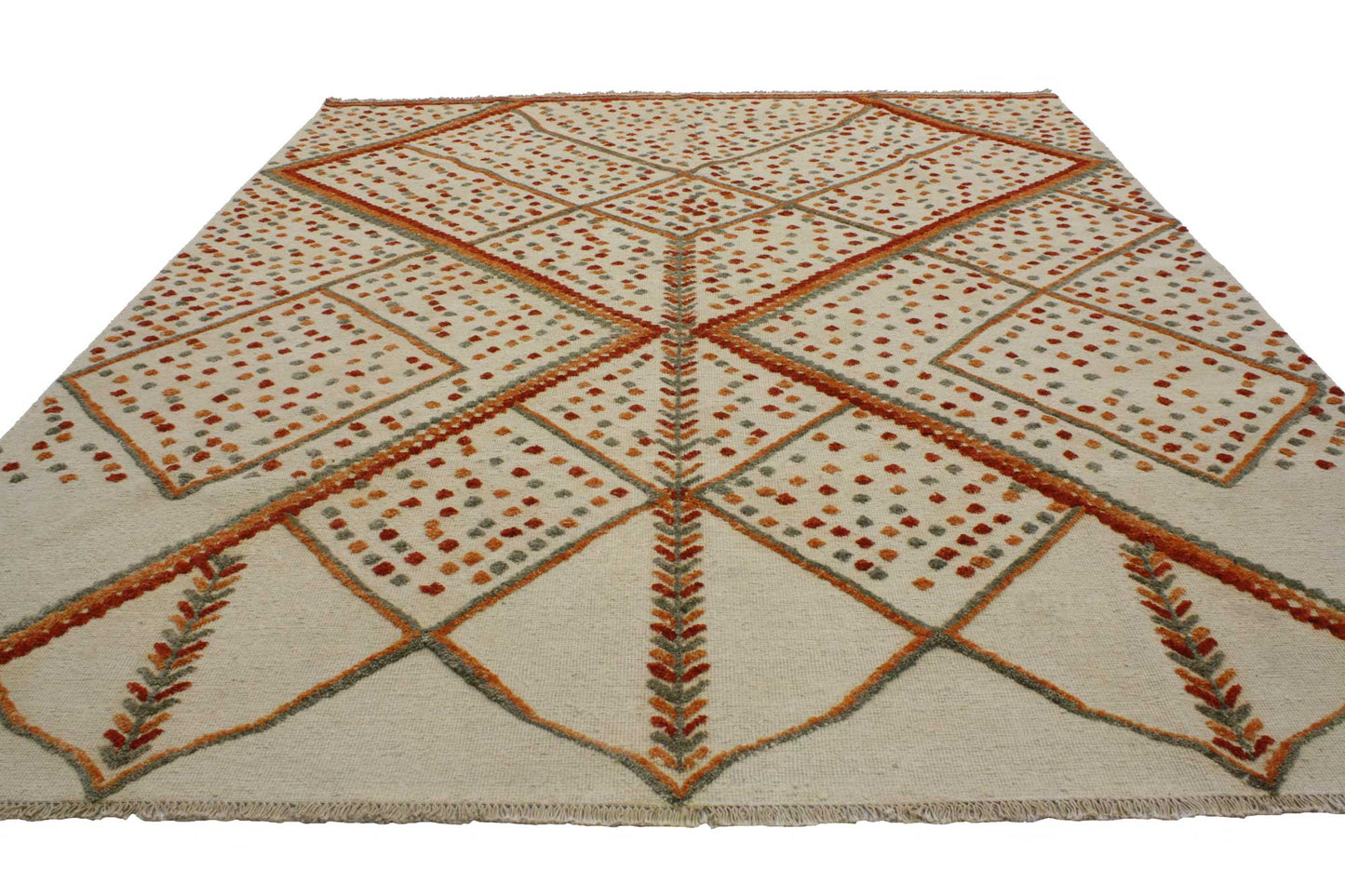 9 x 12 Contemporary Moroccan Souf Rug 80296