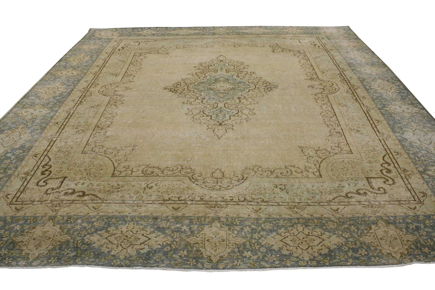 9 x 11 Vintage Kerman Rug 80302
