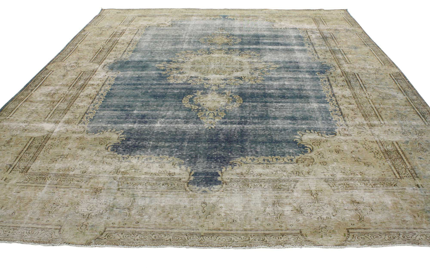 9 x 12 Vintage Kerman Rug 80310