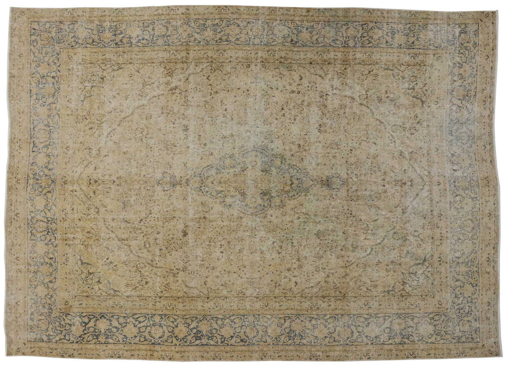 9 x 13 Vintage Persian Kerman Rug 80312