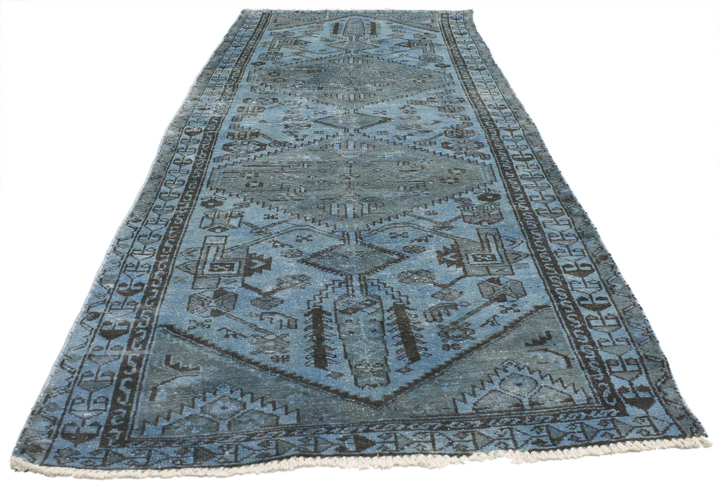 4 x 10 Vintage Overdyed Rug 80421