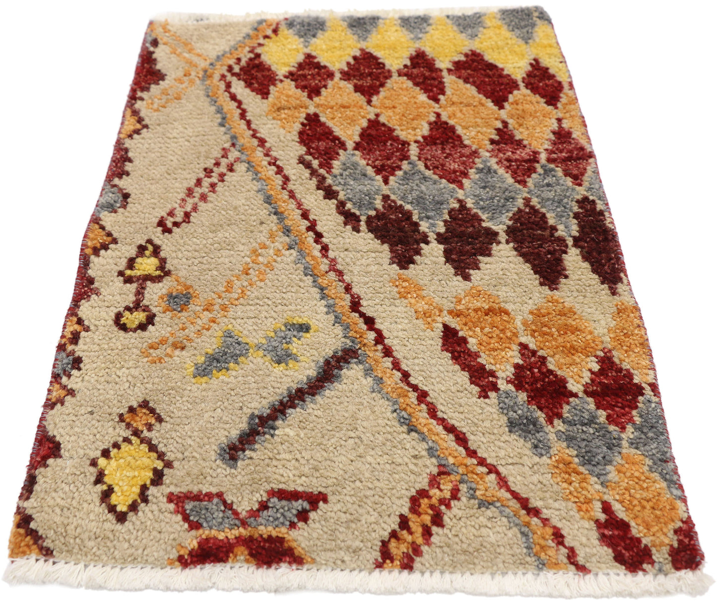 2 x 2 Contemporary Moroccan Wagireh Rug 80456