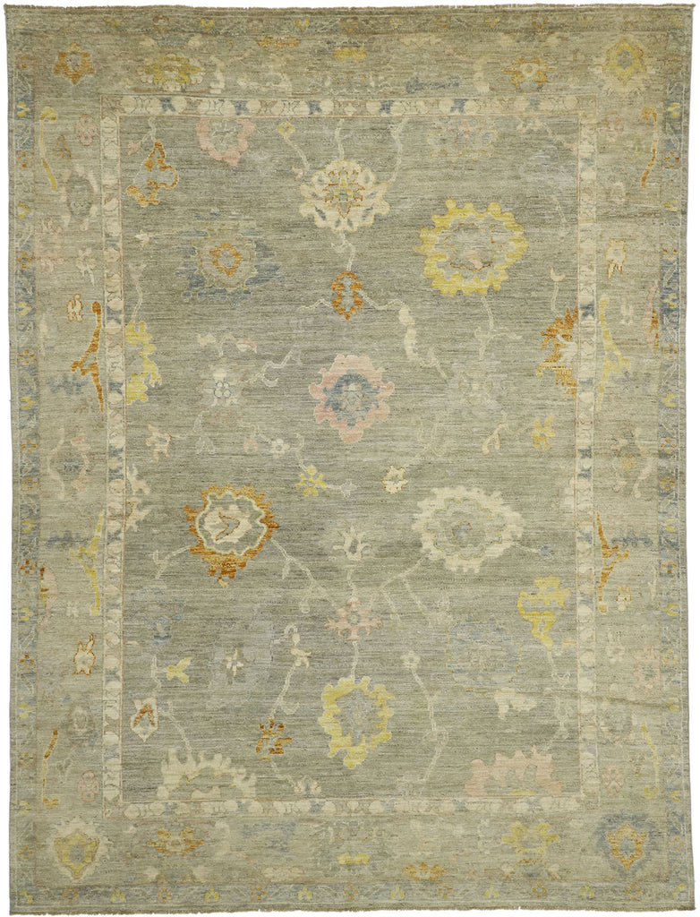 9 x 12 Vintage-Inspired Oushak Rug 80524