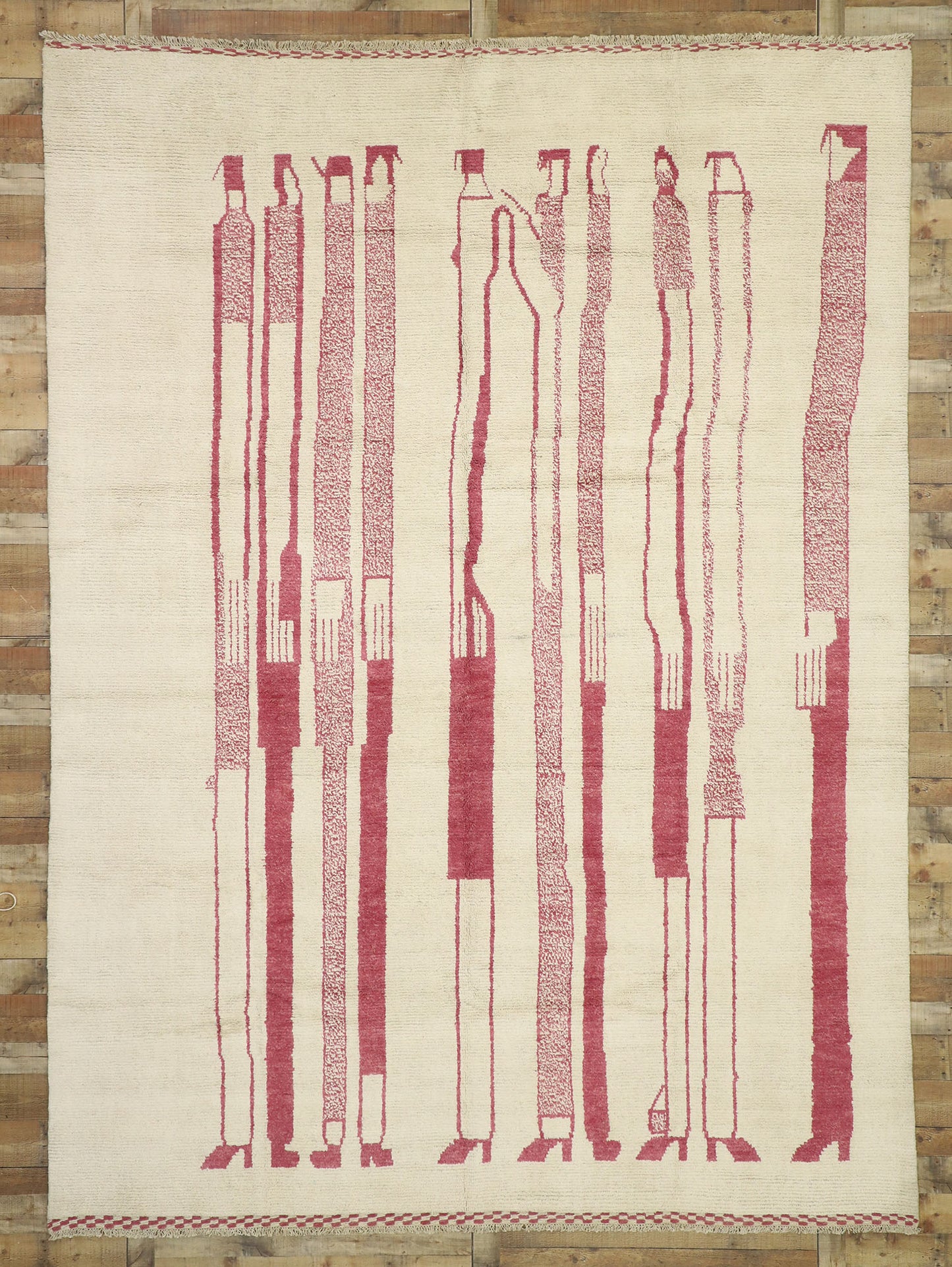 10 x 14 Figurative Moroccan Area Rug 80530