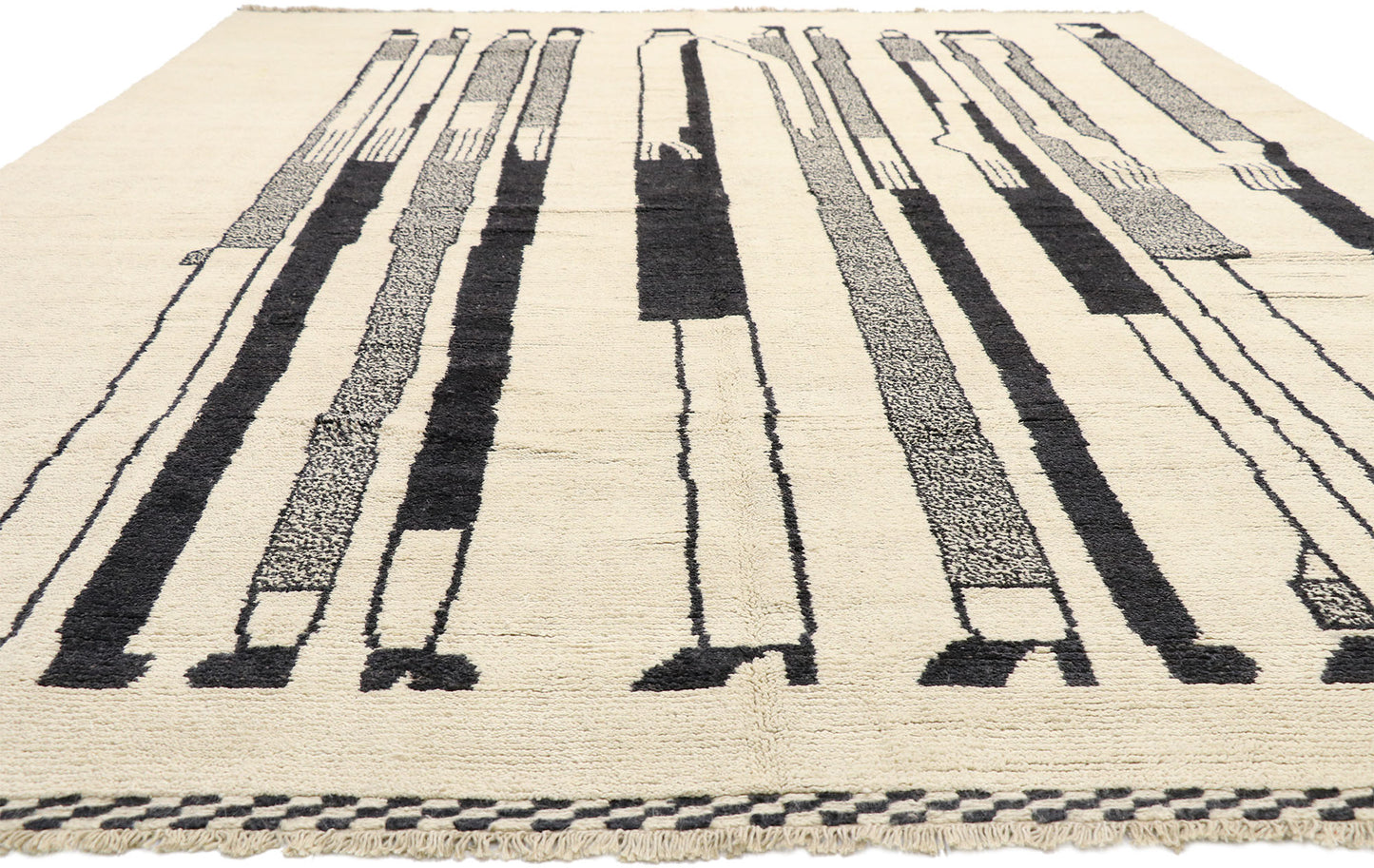 10 x 14 Figurative Moroccan Area Rug 80531