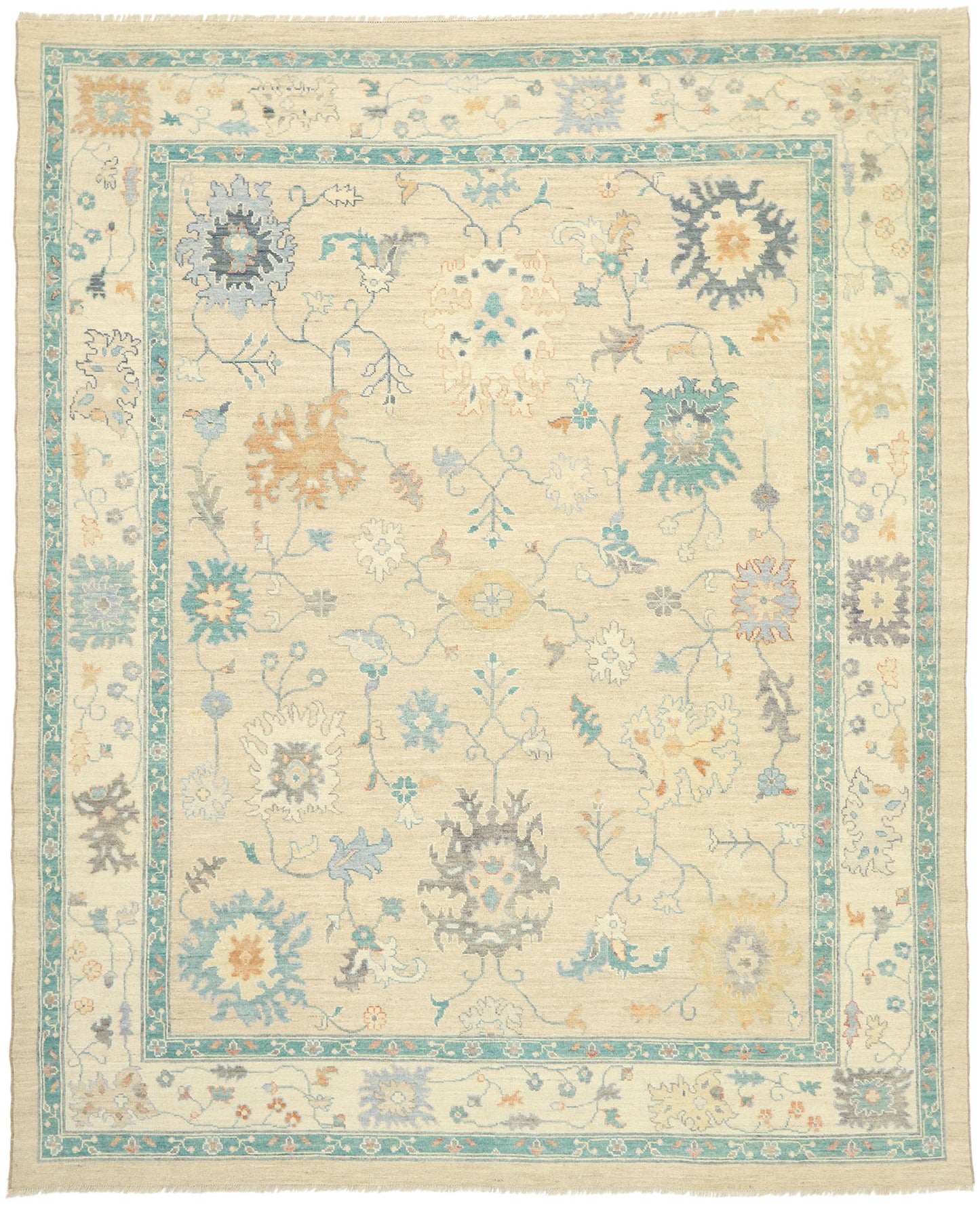 10 x 12 Colorful Oushak Rug 80550