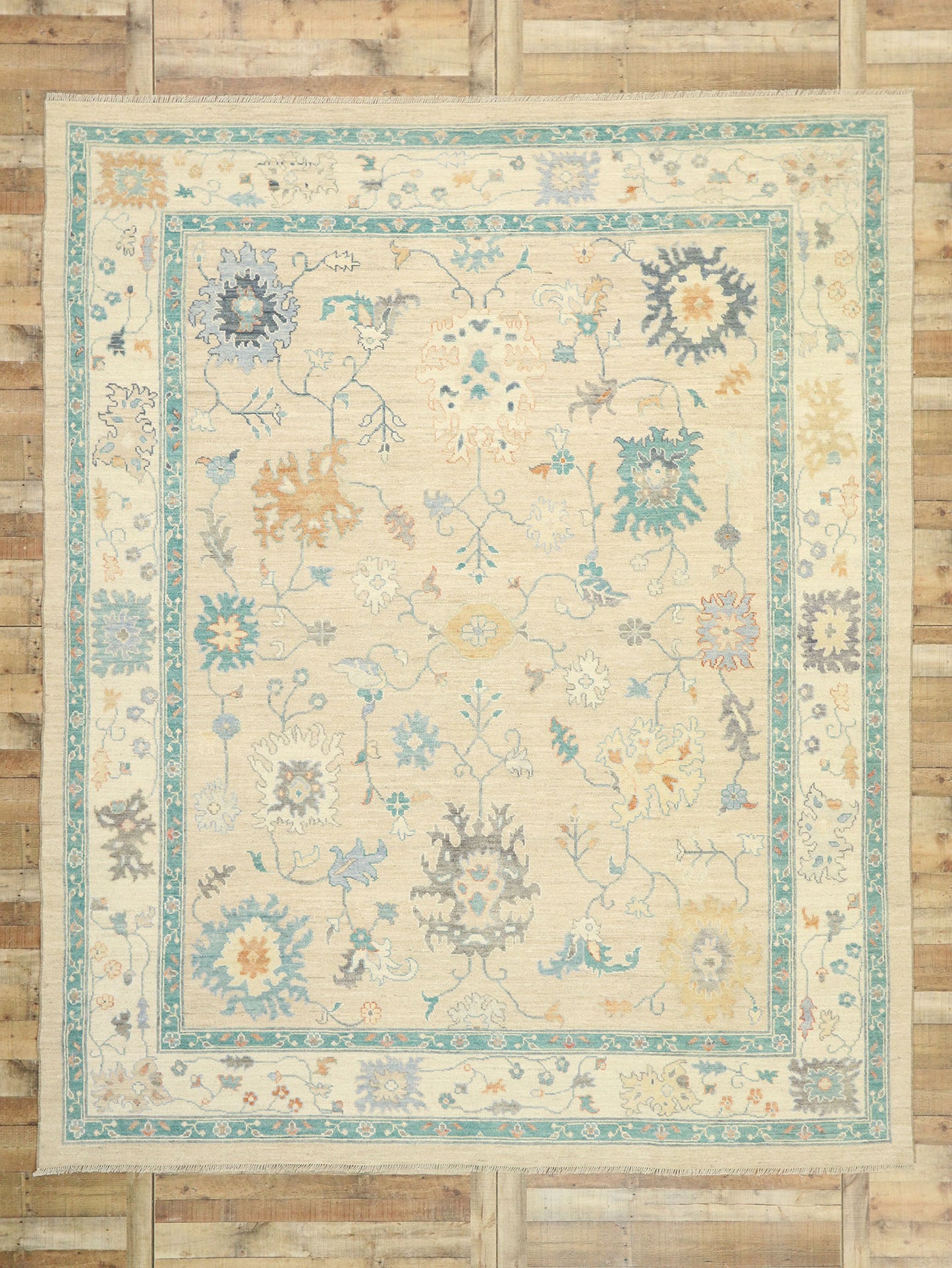 10 x 12 Colorful Oushak Rug 80550