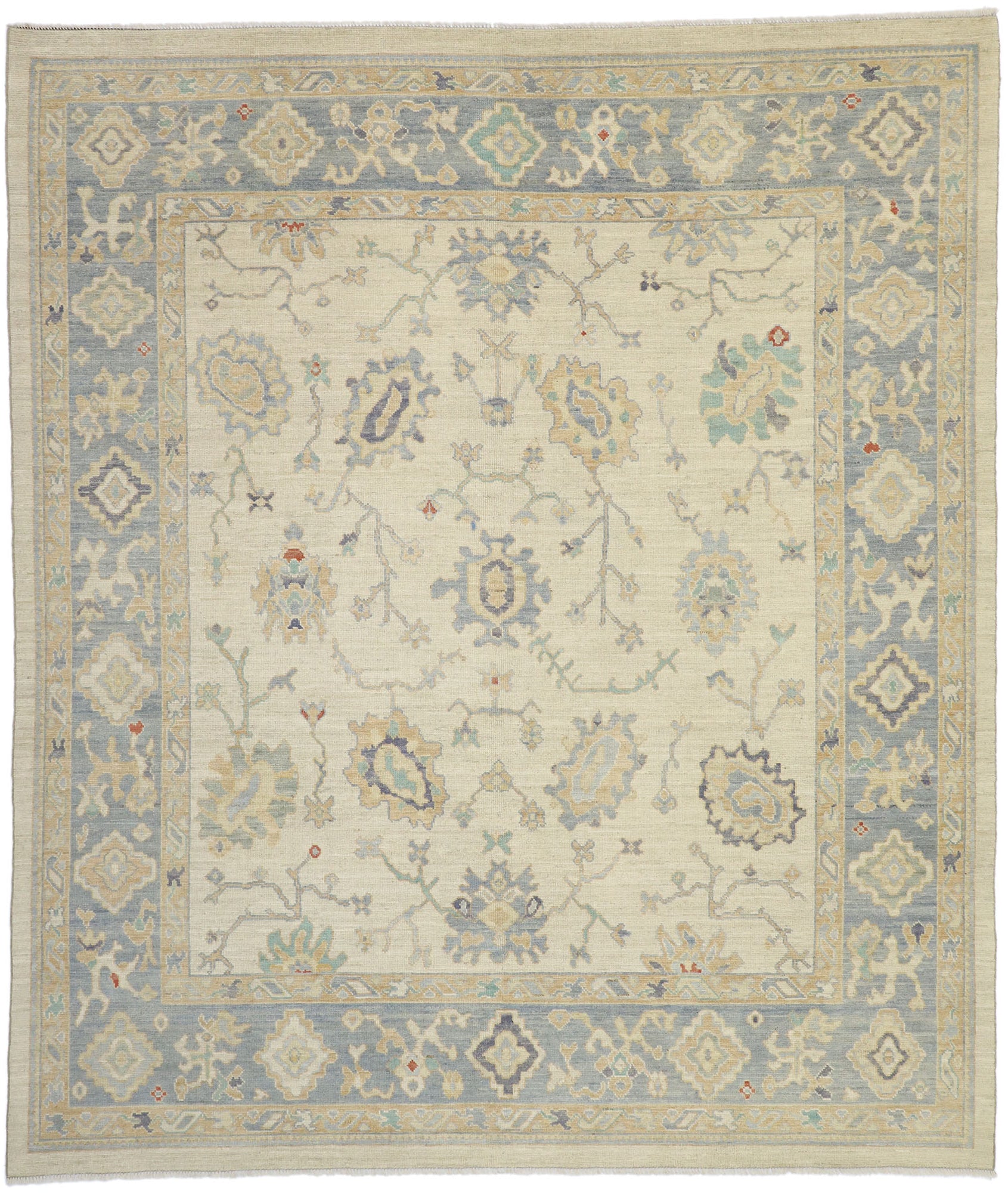 10 x 11 Transitional Oushak Rug 80553
