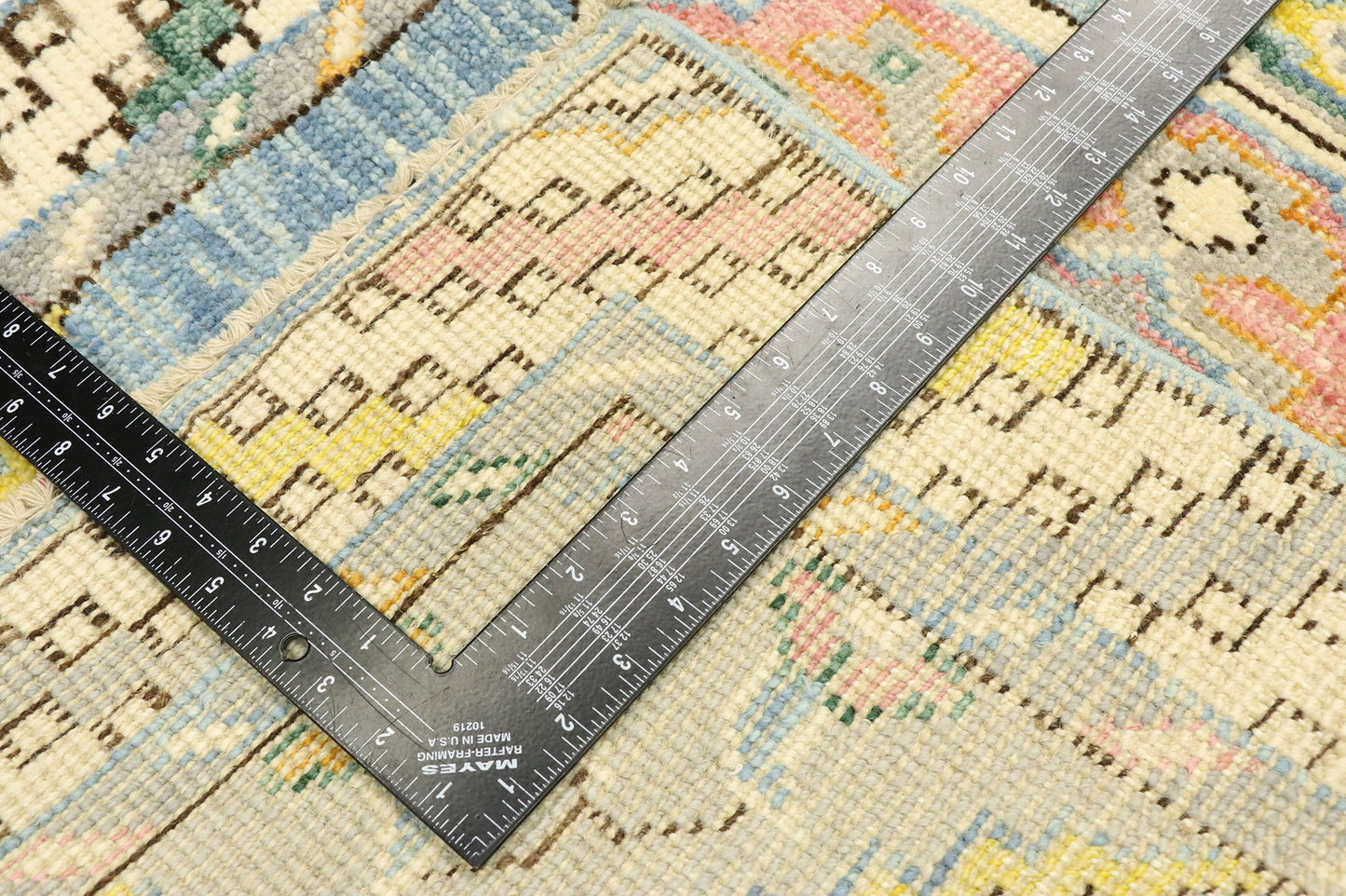 3 x 12 Contemporary Colorful Oushak Runner 80590