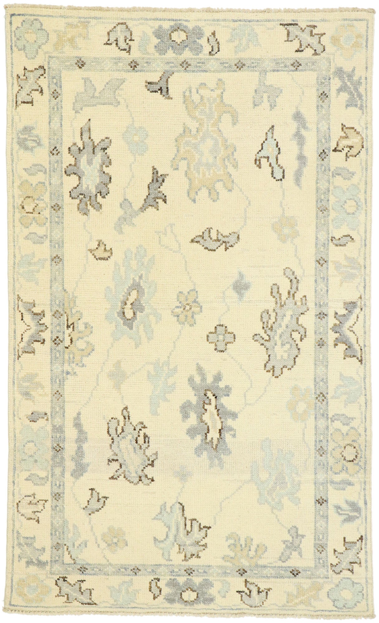 3 x 5 Modern Oushak Rug 80592