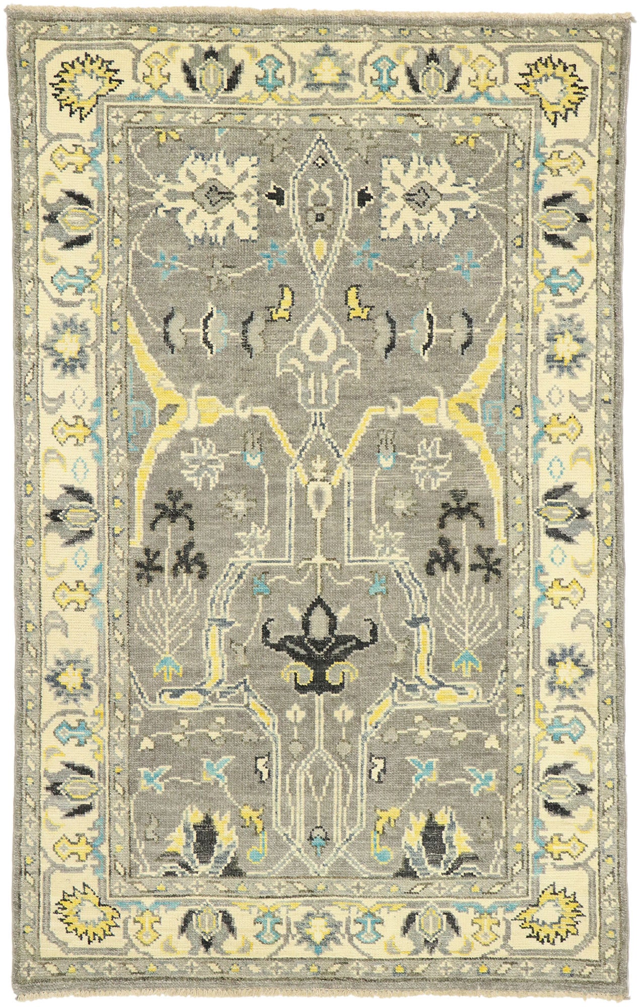 4 x 7 Modern Oushak Rug 80593