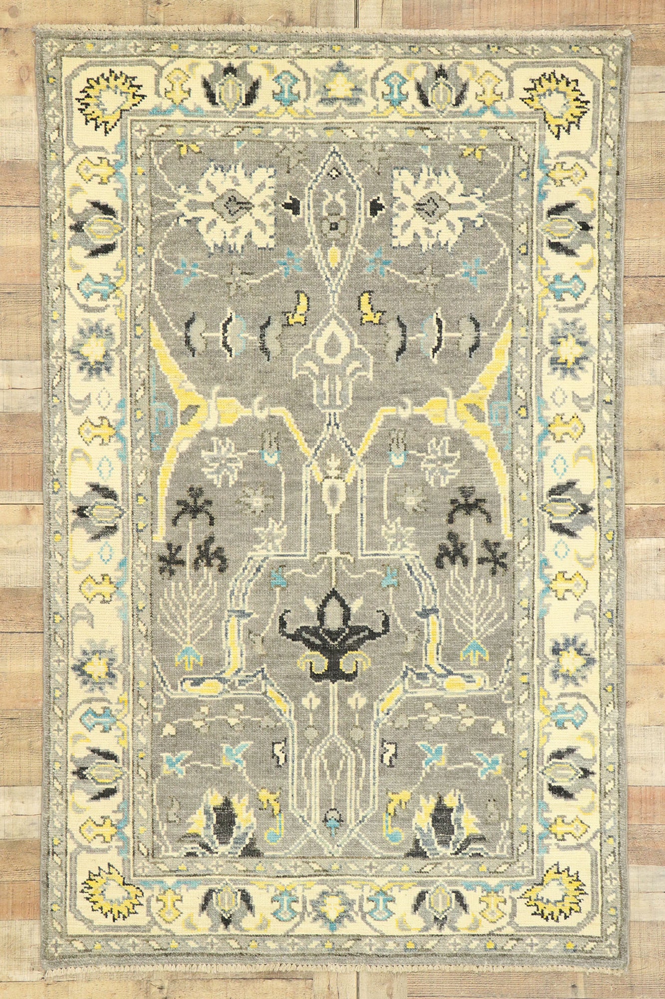 4 x 7 Modern Oushak Rug 80593