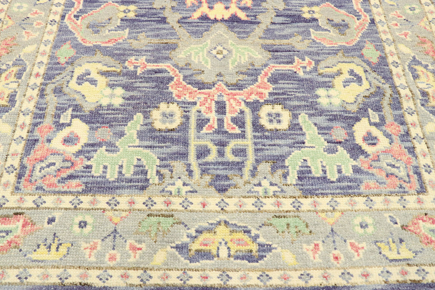 4 x 6 Colorful Purple Oushak Rug 80594